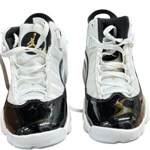 Jordan Black and White High-Top Sneakers